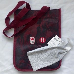 HOSTPICK 🍁 Lulu Reversible Fringe Fighter Headband + Team Canada Olympic Bag